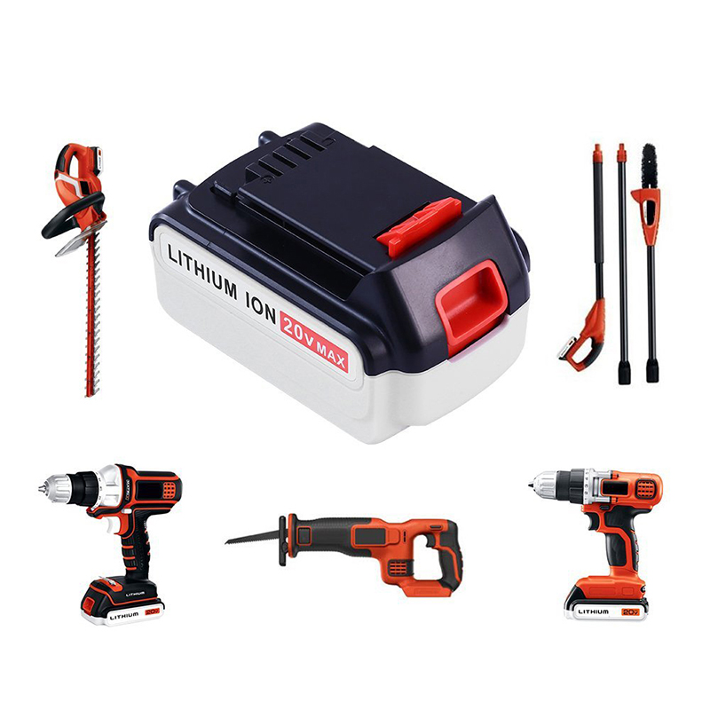 Für Black \u0026 Decker LB20, LBX20, LBX4020, LB2X4020 Werkzeugbatterien Ersatzbatterie Li-Ion 20V 6000mAh